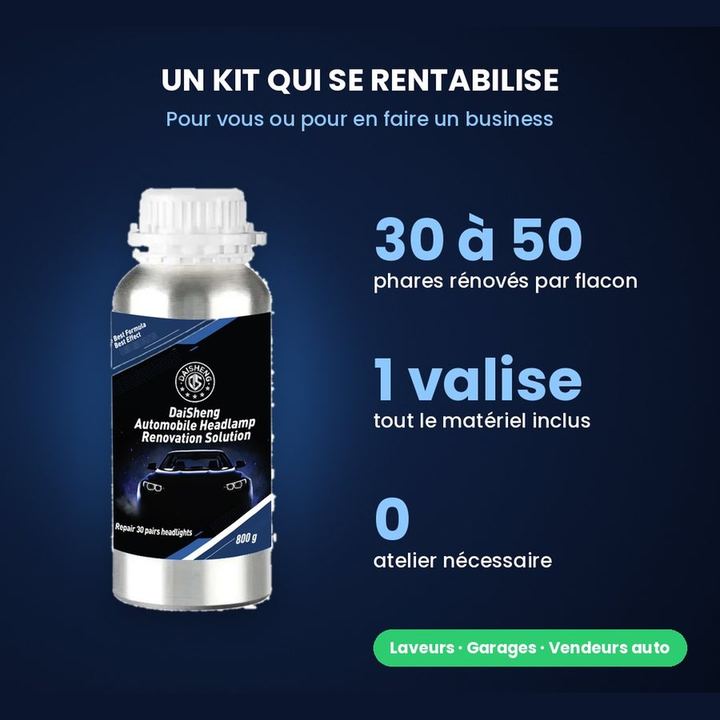 Kit complet Renovateur de phare profesionelle — miniature 4