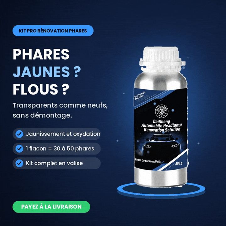 Kit complet Renovateur de phare profesionelle — miniature 2