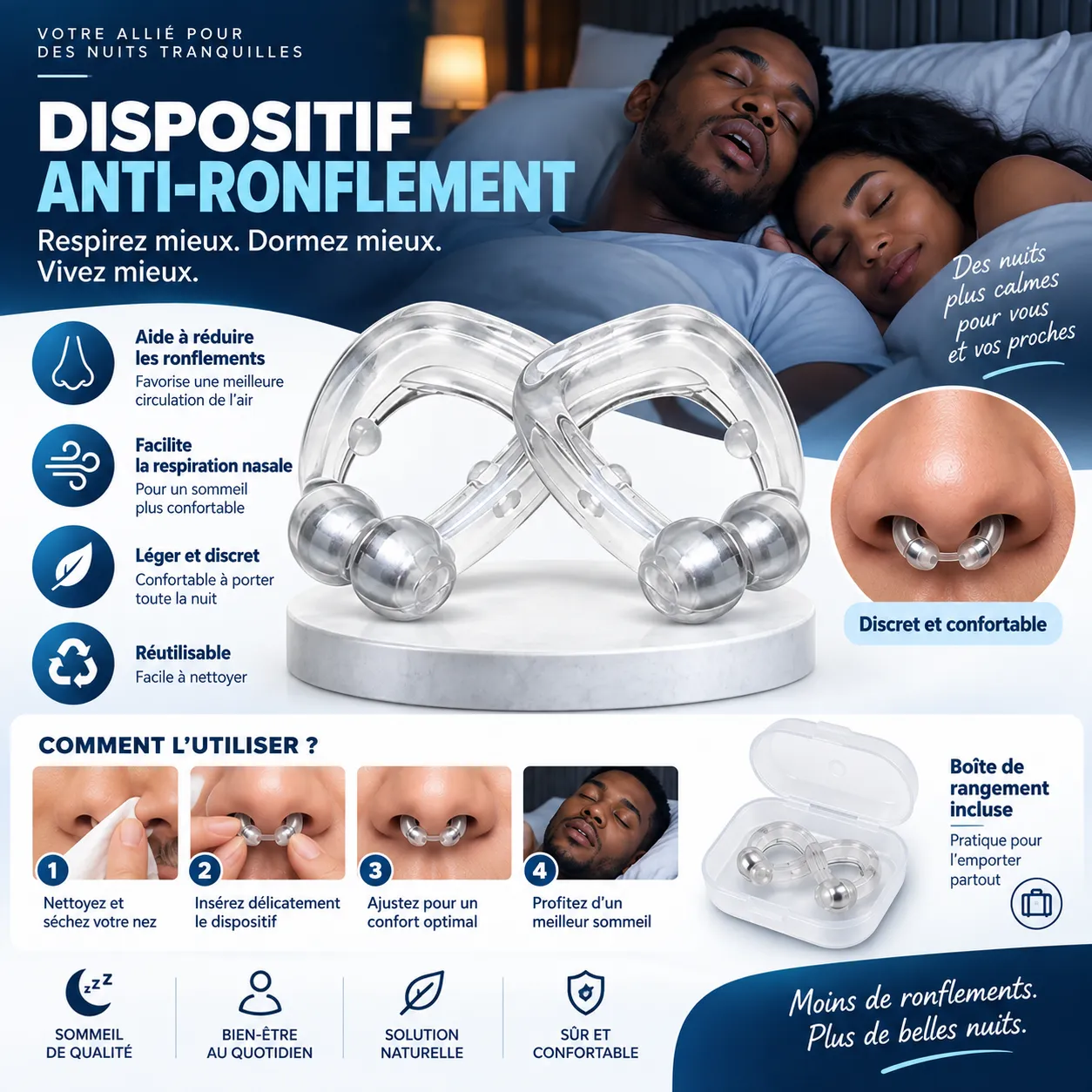 DISPOSITIF ANTI-RONFLEMENT NASAL — miniature 2