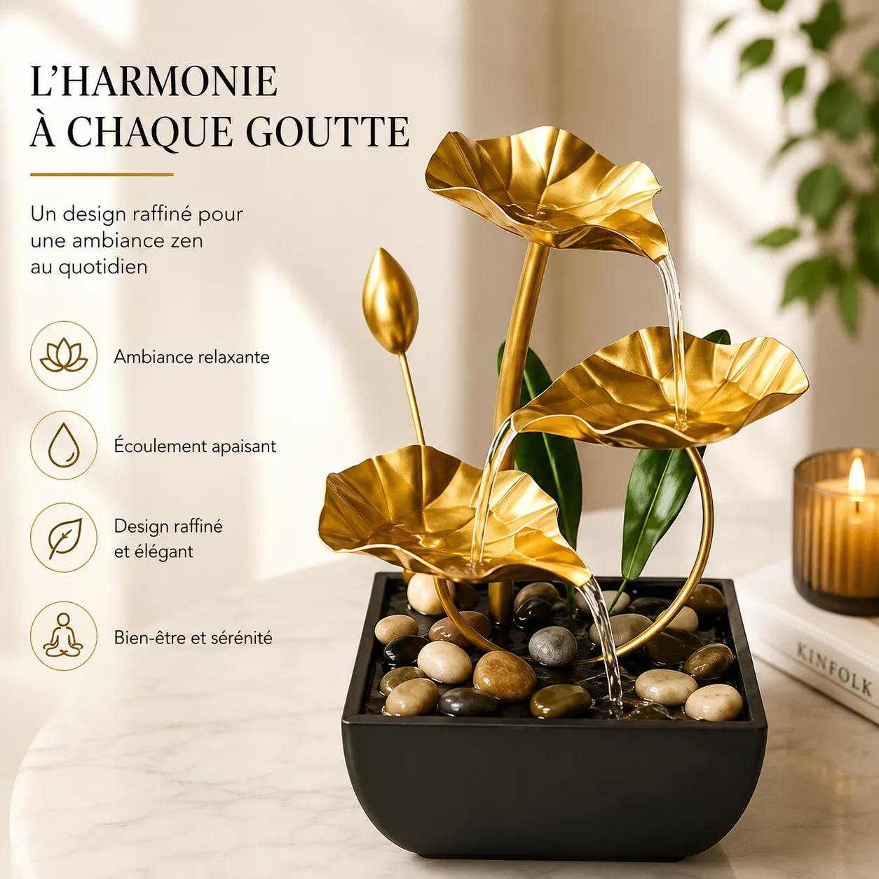 Fontaine Décorative Lotus