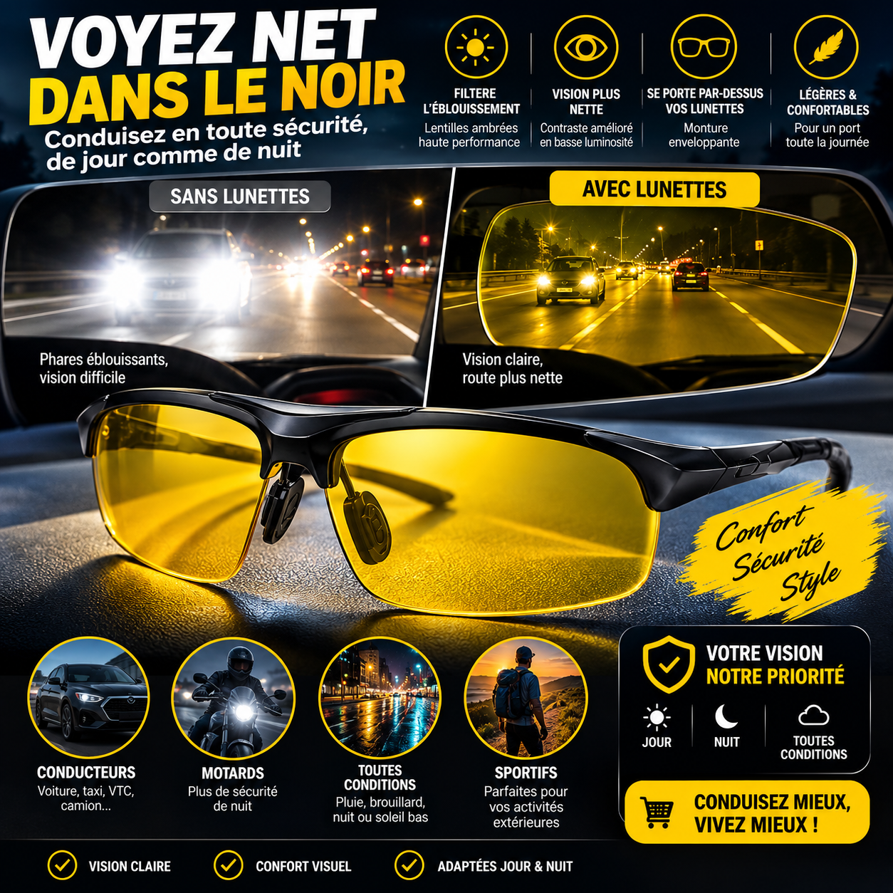 Voyez net – Lunettes de vision nocturne — miniature 5