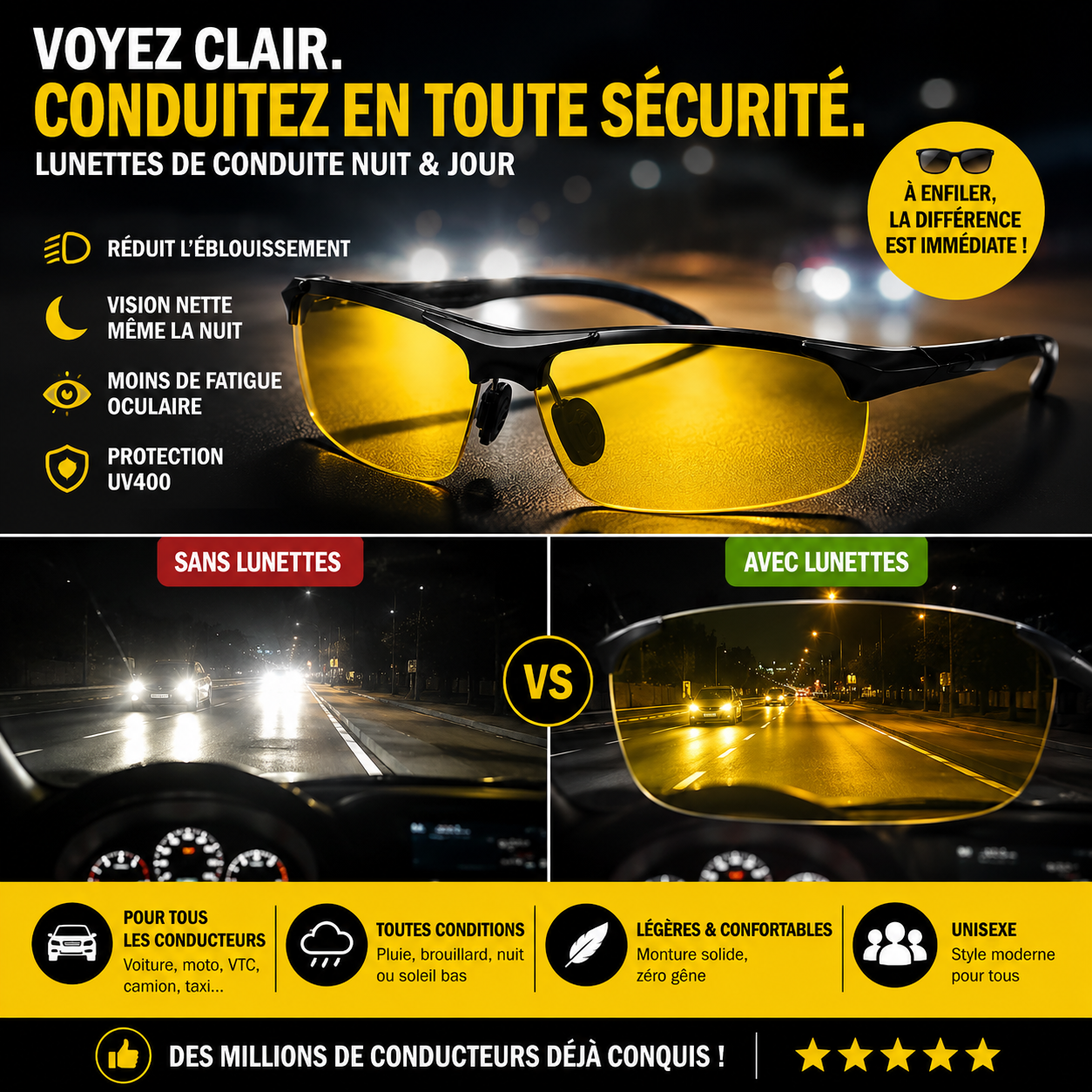 Voyez net – Lunettes de vision nocturne — miniature 2