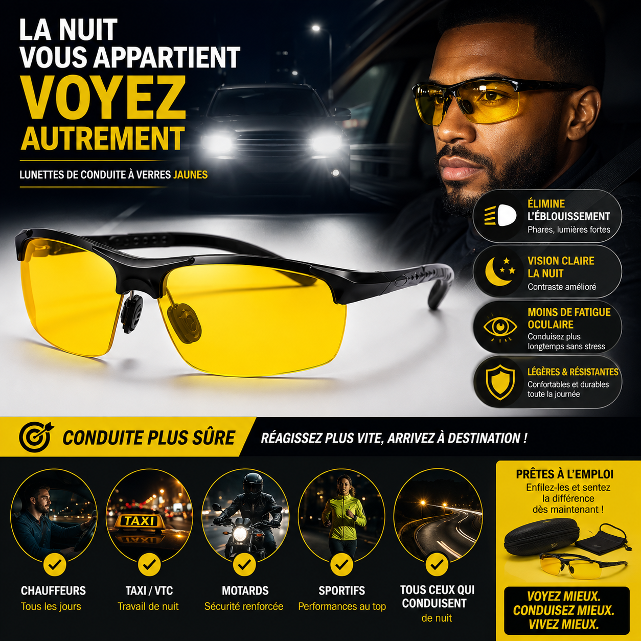 Voyez net – Lunettes de vision nocturne — miniature 3