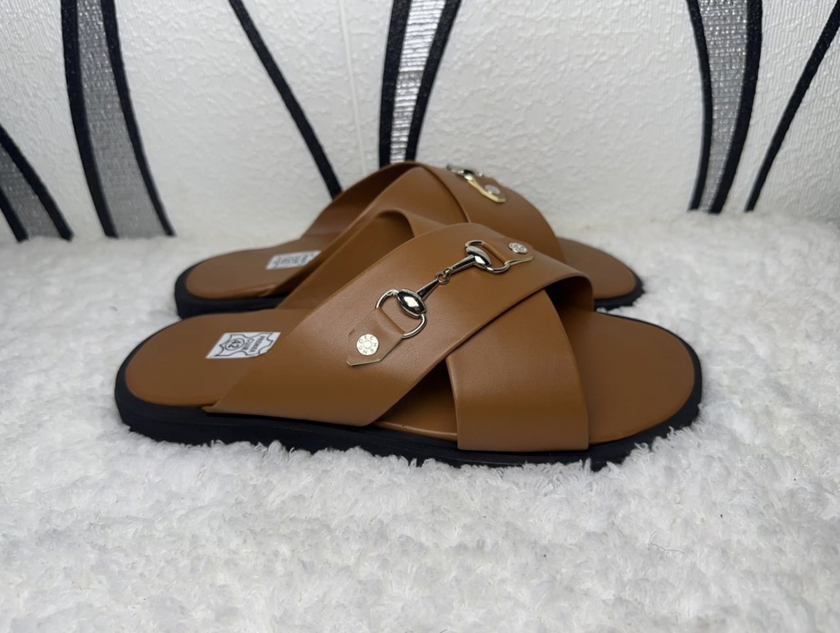 Sandales hommes en cuir — miniature 2
