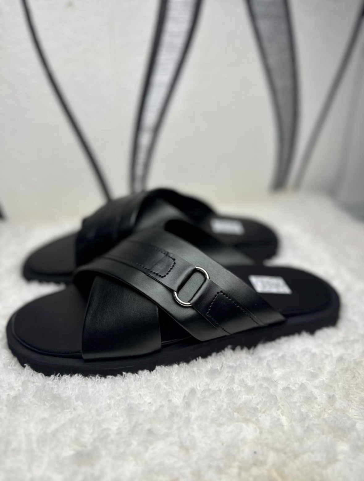 Sandales hommes en cuir