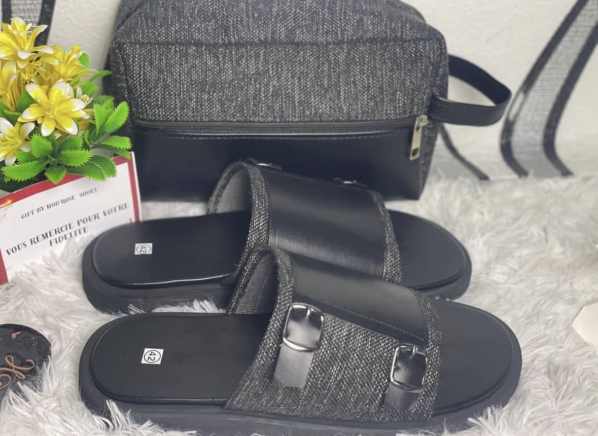 Sandales hommes en cuir — miniature 6