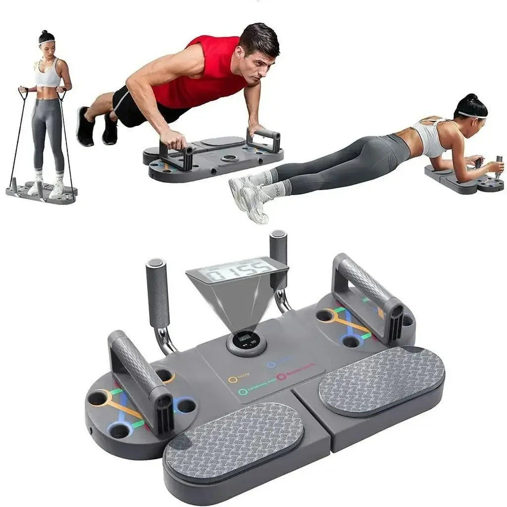 Planche de Push-Up 5 en 1 pour Exercice Musculaire, Multifonction, avec Bandes de Synchronisation pour la Maison — miniature 2