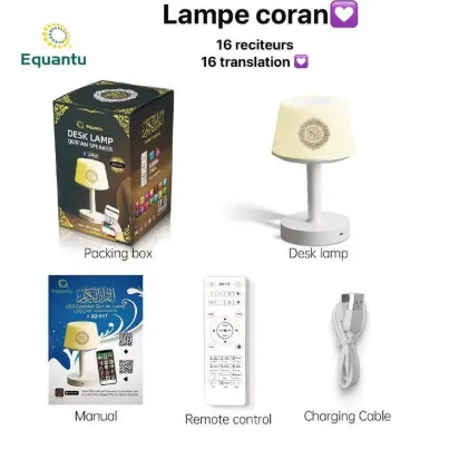 LAMPE CORANIQUE MULTIFONCTION AVEC HAUT-PARLEUR BLUETOOTH — miniature 2