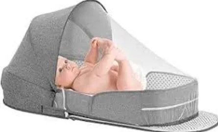 Lit Bébé Portable Pliable avec Moustiquaire Intégrée — miniature 2