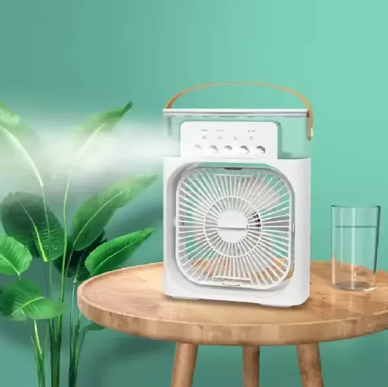 Mini Ventilateur Portable 3-en-1 : Fraîcheur, Lumière et Style — miniature 5