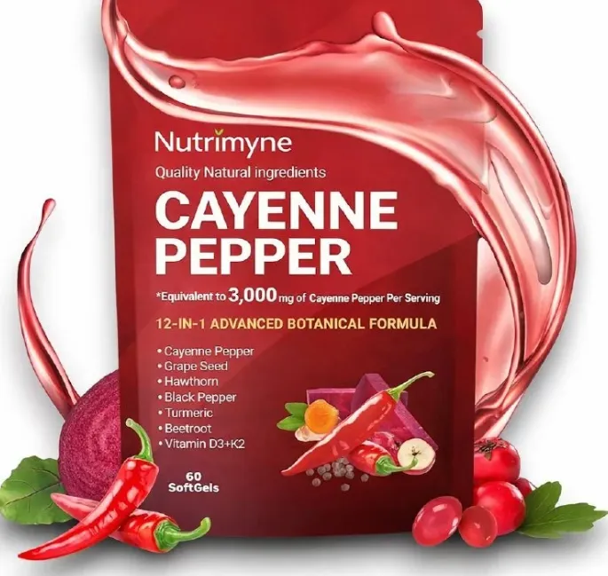Sachet de gélules au piment de cayenne (240 gélules) — vue 1