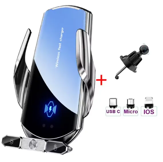 Support Voiture & Chargeur Sans Fil — miniature 2