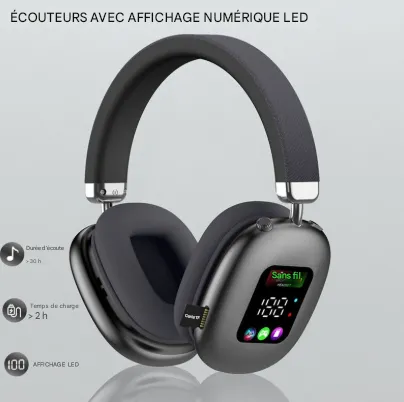 Casque Sans Fil Avec Ecran Tactile