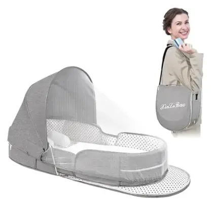 Lit Bébé Portable Pliable avec Moustiquaire Intégrée — miniature 4