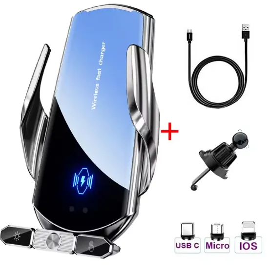 Support Voiture & Chargeur Sans Fil — miniature 3
