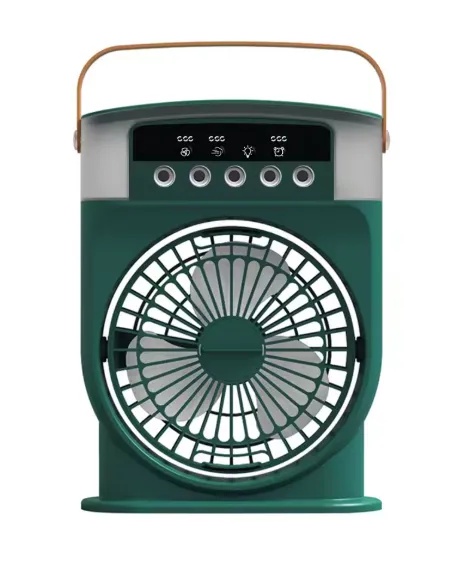 Mini Ventilateur Portable 3-en-1 : Fraîcheur, Lumière et Style — miniature 2