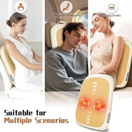 Coussin de massage chauffant et rechargeable — miniature 2