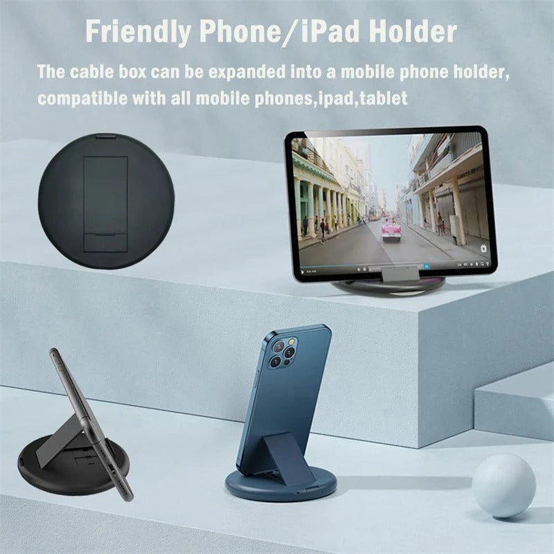 📦 Kit de Câble Multifonction 3-en-1 avec Support Téléphone – Charge Rapide et Pratique — miniature 4