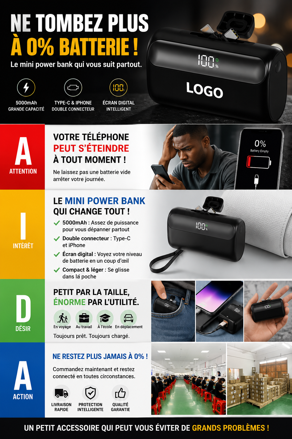 MINI POWER BANK 2 EN 1 -10000Mah — miniature 2