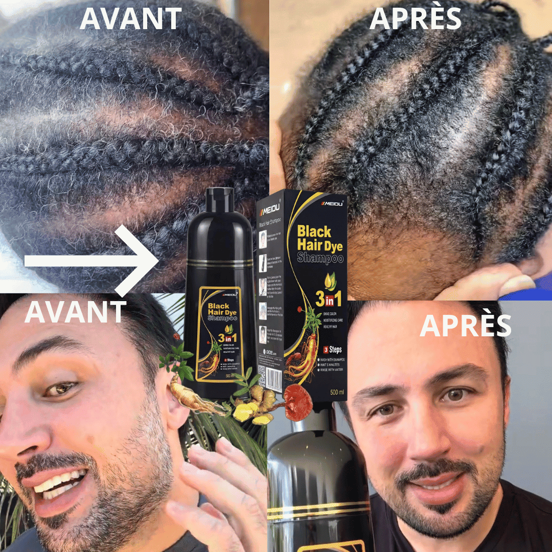 Shampoing colorant noir naturel 3 en 1 — miniature 2