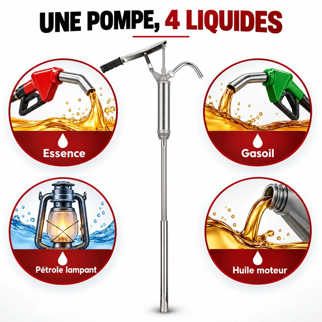 Pompe à fût manuelle SM-OR101 (essence, gasoil, pétrole) — miniature 4