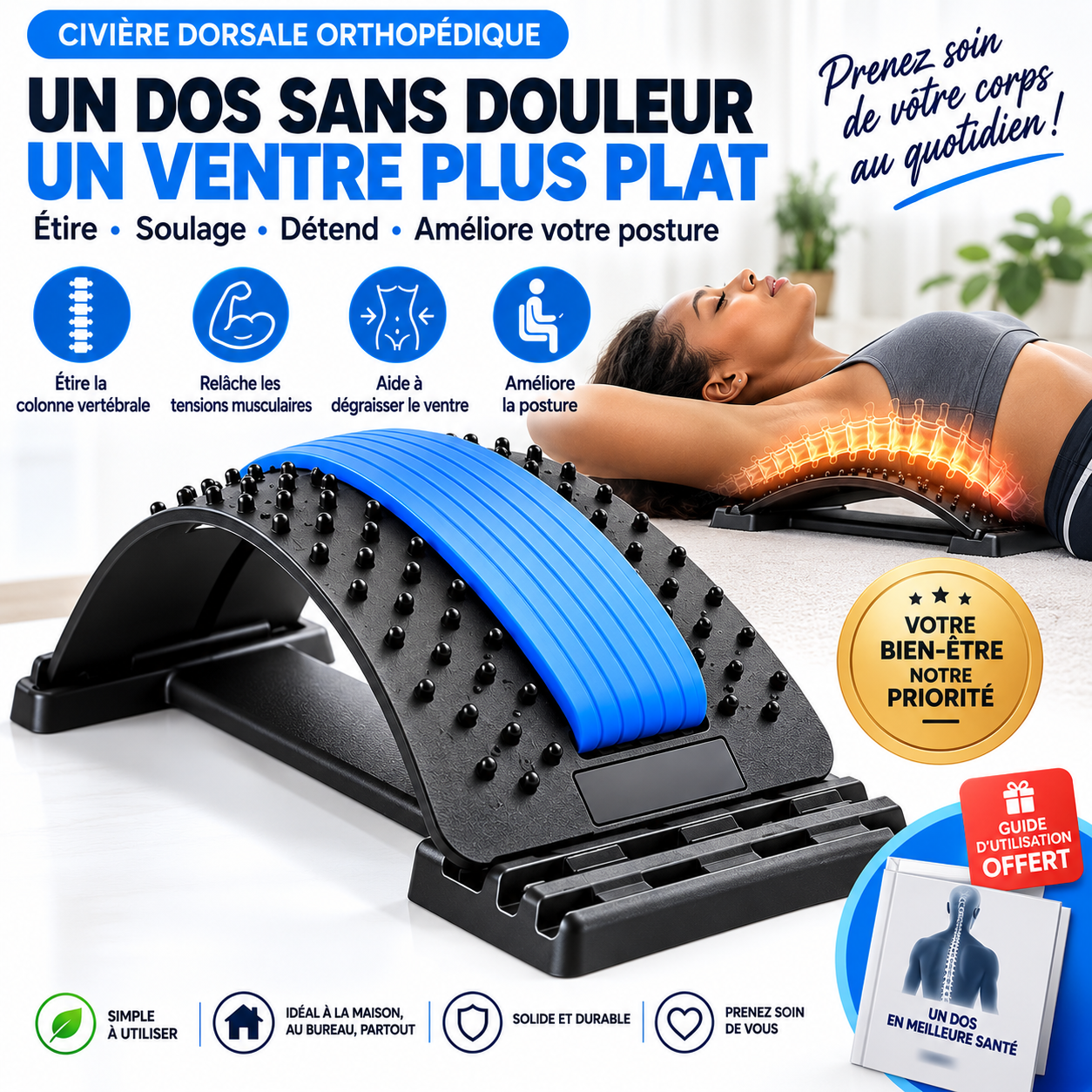Civière Dorsale Orthopédique