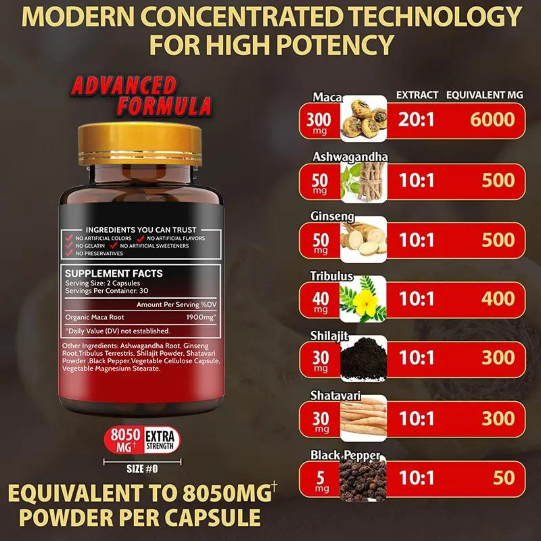 Capsules de Maca - Complément Alimentaire Naturel — miniature 2