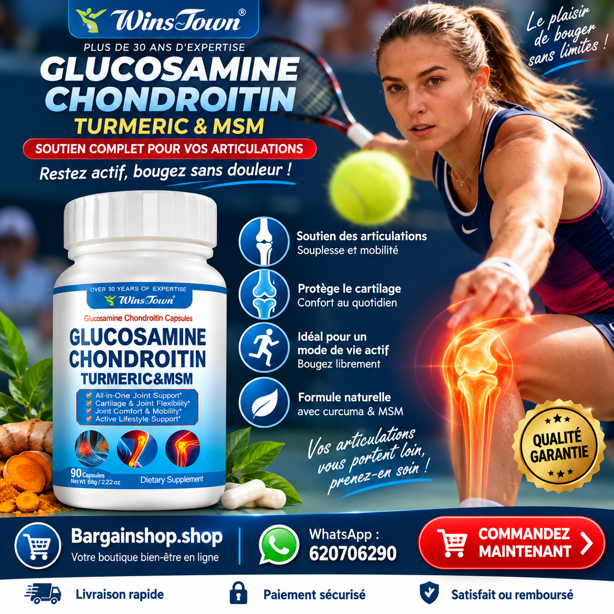 Omega-3 Fish Oil 2000mg – Huile de Poisson Premium | Cœur, Cerveau & Articulations | 60 Capsules — vue 1