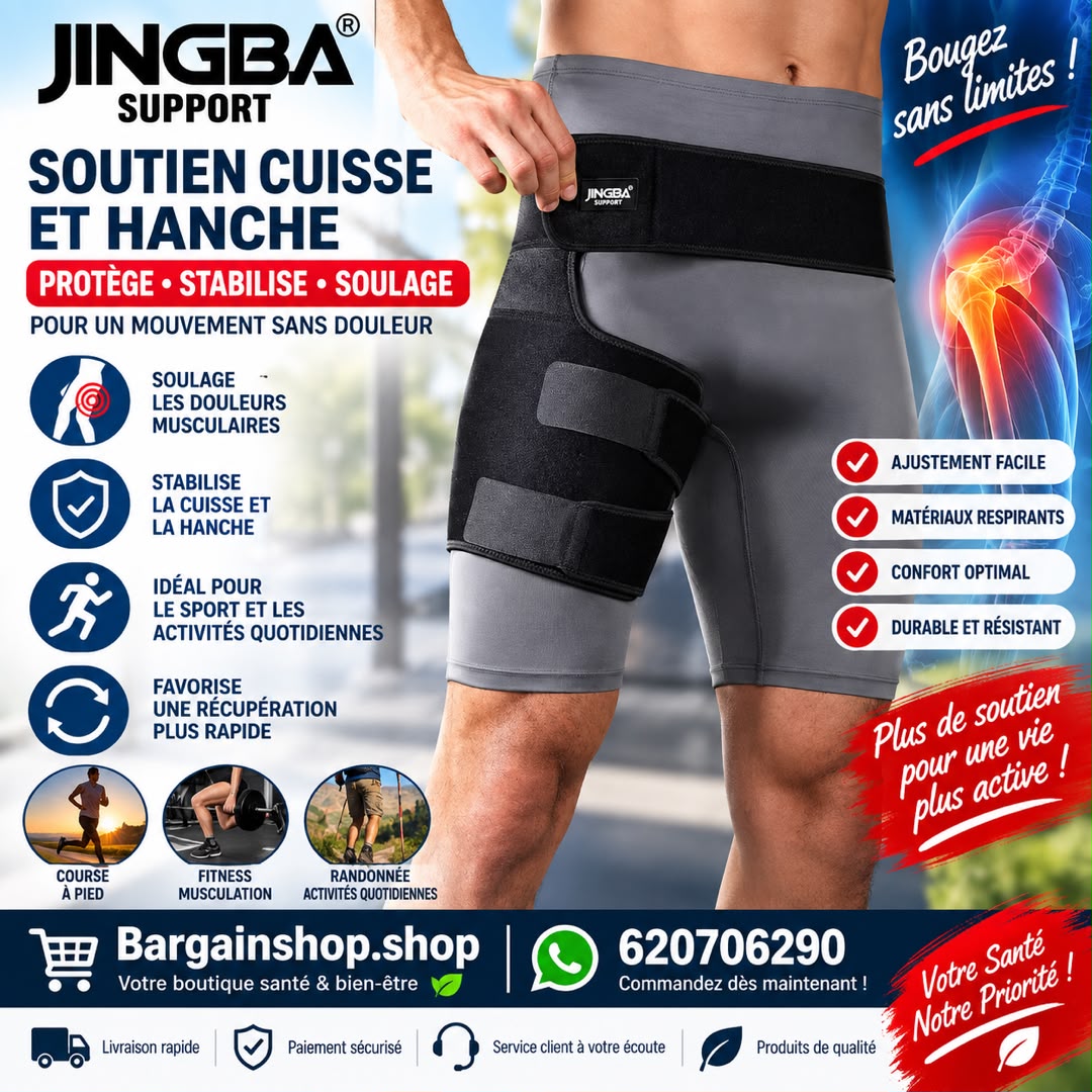 Attelle de Hanche et de l’Aine Ajustable à Compression – Soutien et Soulagement Articulaire — vue 1