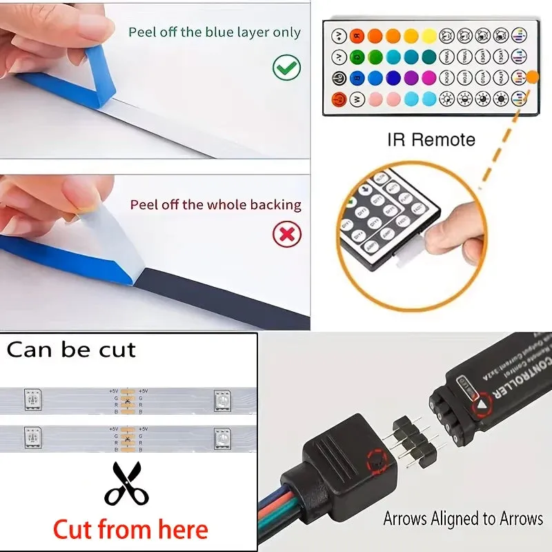 Bandes Lumineuses LED RGB 5m — miniature 5