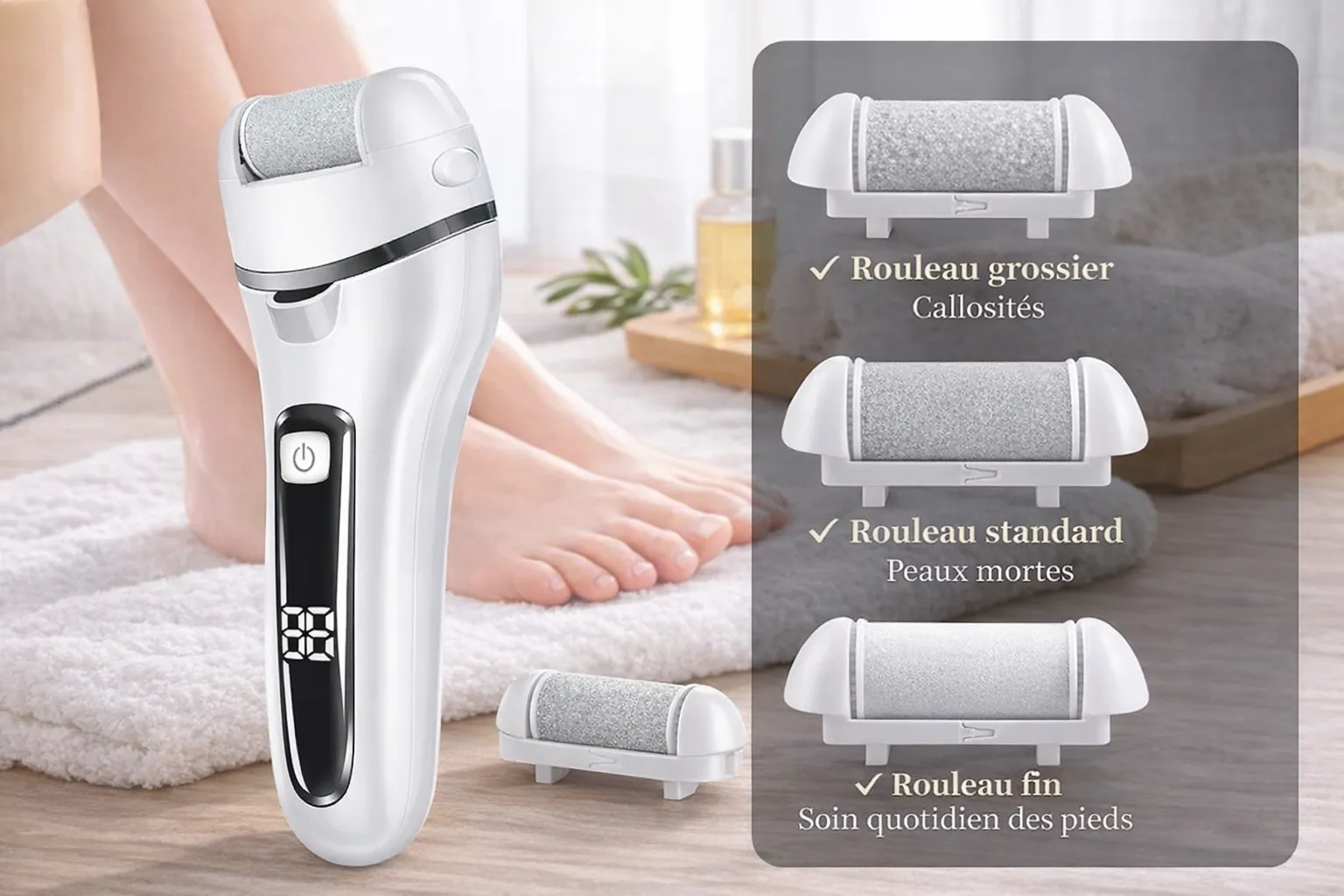 Râpe Électrique pour des Pieds Doux: Adieu Callosités — miniature 2