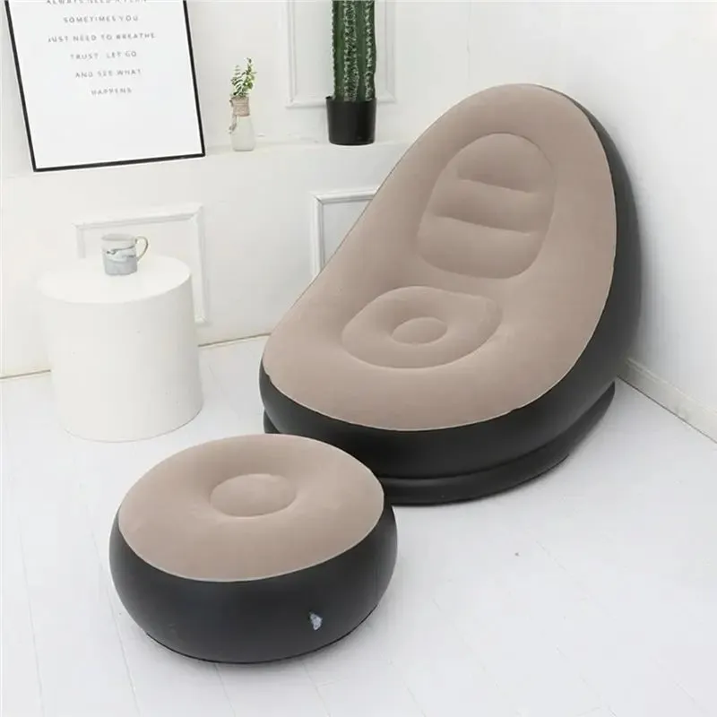 Fauteuil Gonflable Portable Oceanside avec Repose-Pieds — miniature 7