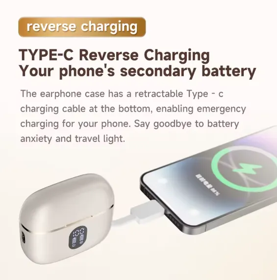 Écouteurs Sans Fil Premium avec Réduction de Bruit & Power Bank Intégré — miniature 6