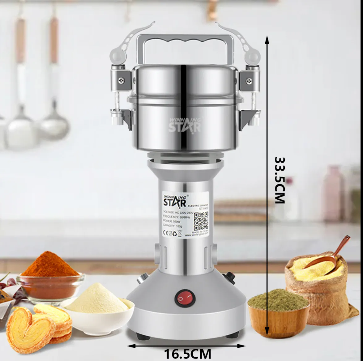 Moulin Électrique Professionnel 900W – Winning Star ST-9401 — miniature 5