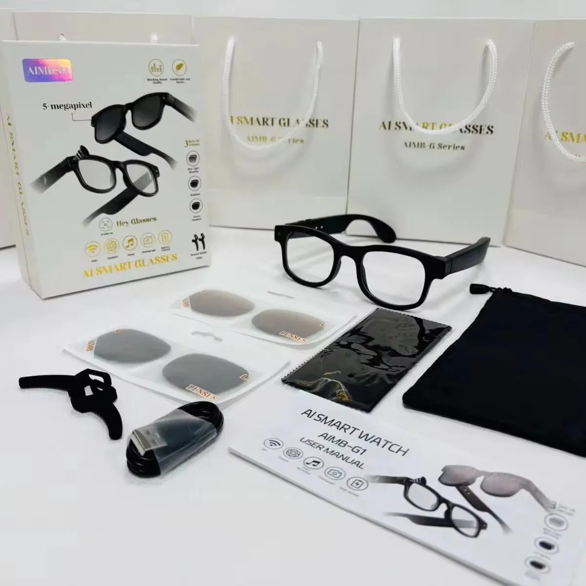 Lunettes Intelligentes AIMB-G1 - L'Intelligence Artificielle au Service de votre Quotidien — miniature 5