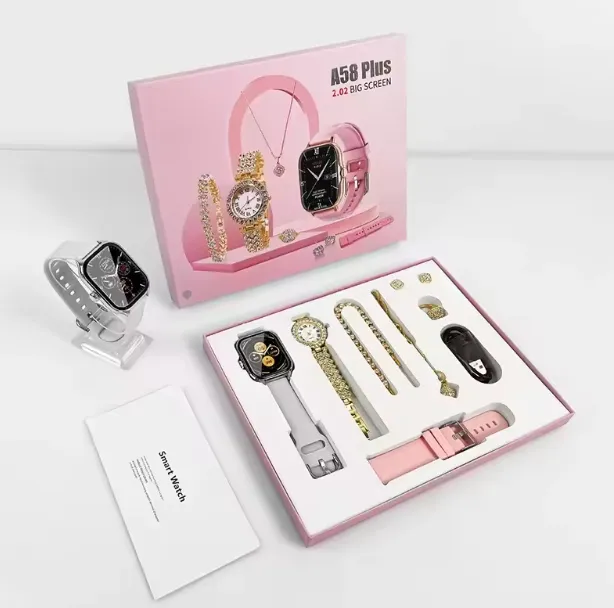 Coffret Montre Intelligente de Luxe A58 Plus avec Bracelet Connecté et Suivi d'Activité — miniature 3