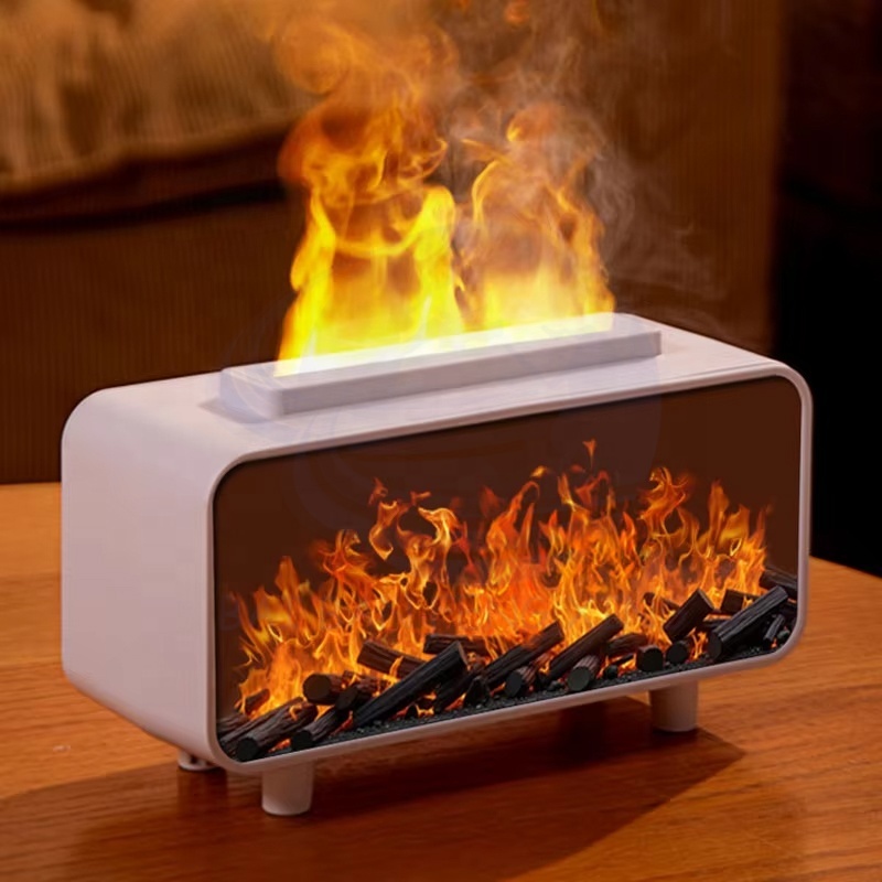 Mini Cheminée Flamme Humidificateur Aromathérapie