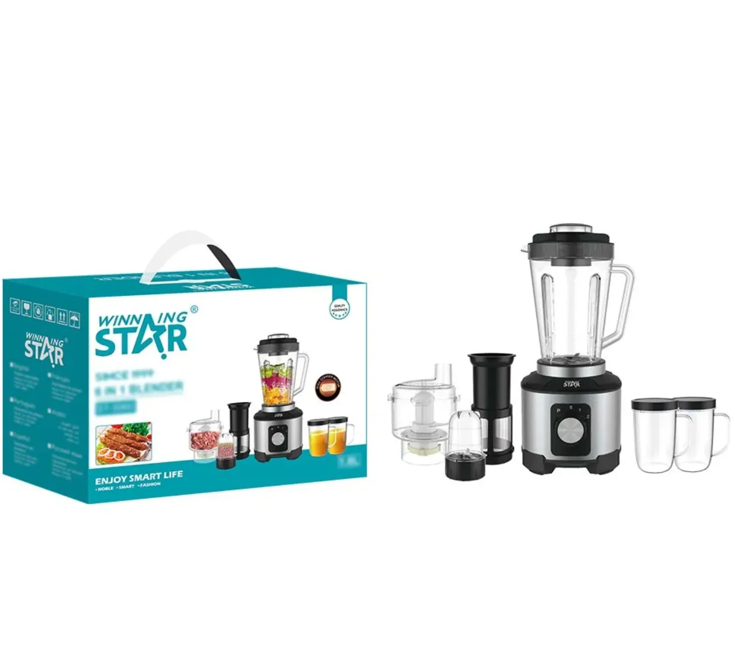 Mixeur Multifonction 6-en-1 Winning Star ST-5960 : Votre Allié Culinaire Ultime — miniature 5