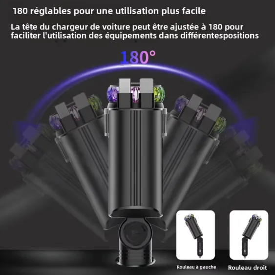 Chargeur Auto 5-en-1 : Votre Solution de Recharge Ultime — miniature 6