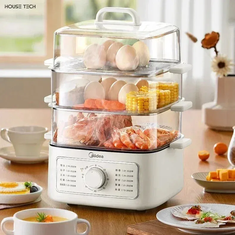 Cuit-vapeur électrique multifonctionnel – Cuisine saine et facile — miniature 2