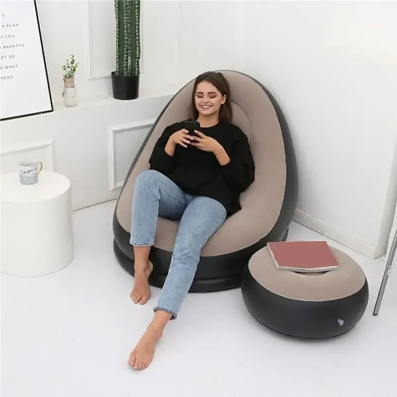 Fauteuil Gonflable Portable Oceanside avec Repose-Pieds — miniature 5
