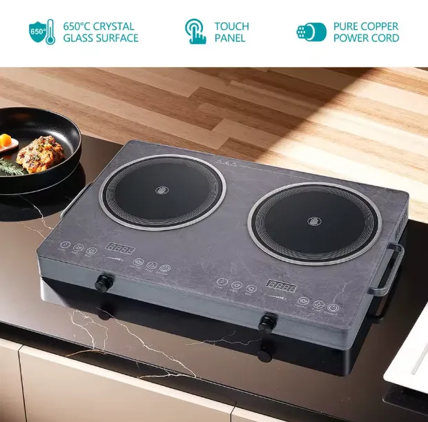 Plaque électrique double winning star: La Solution de Cuisson Infrarouge Tactile — miniature 7