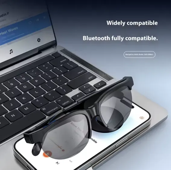 lunettes Bluetooth XG88 Pro Sans Fil BT Lunettes de Soleil avec Microphone et Haut-parleurs Intégrés Commande Tactile Assistant Vocal pour Hommes Femmes — miniature 5