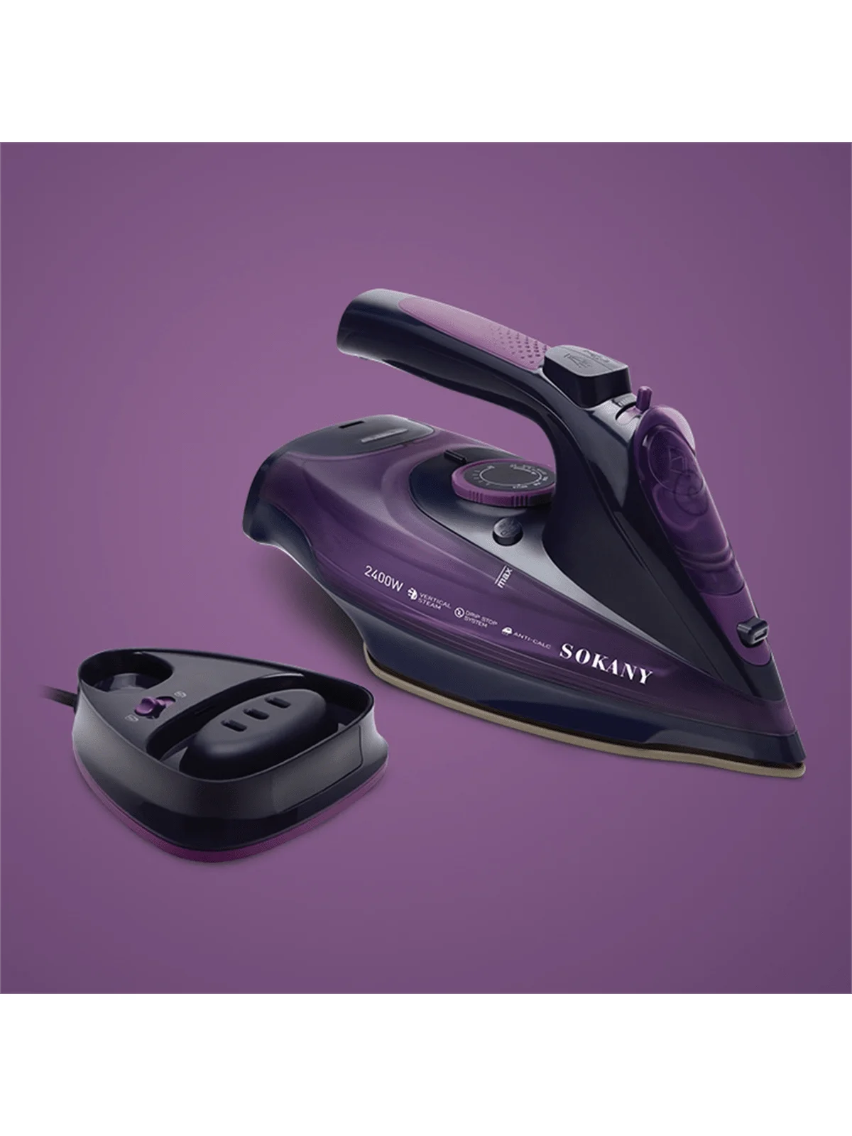 Fer à vapeur sans fil AKY rechargeable