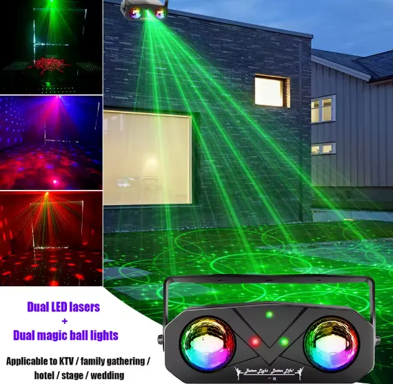 Projecteur Laser LED RGB avec Télécommande — miniature 8
