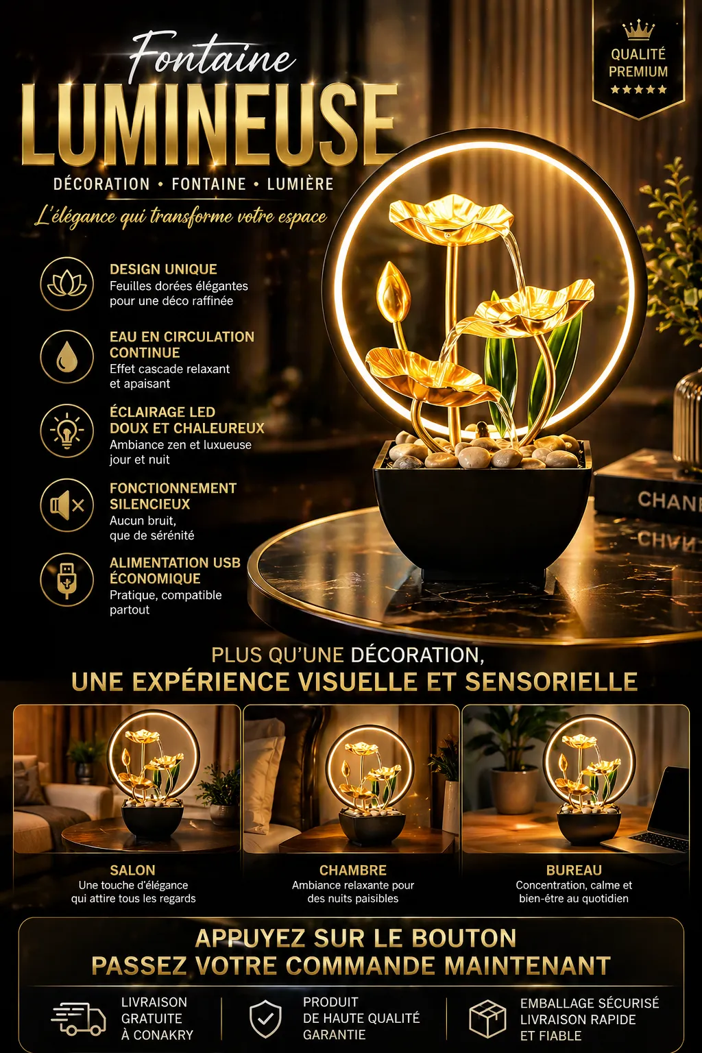 Fontaine de Relaxation Zen Lotus — miniature 2