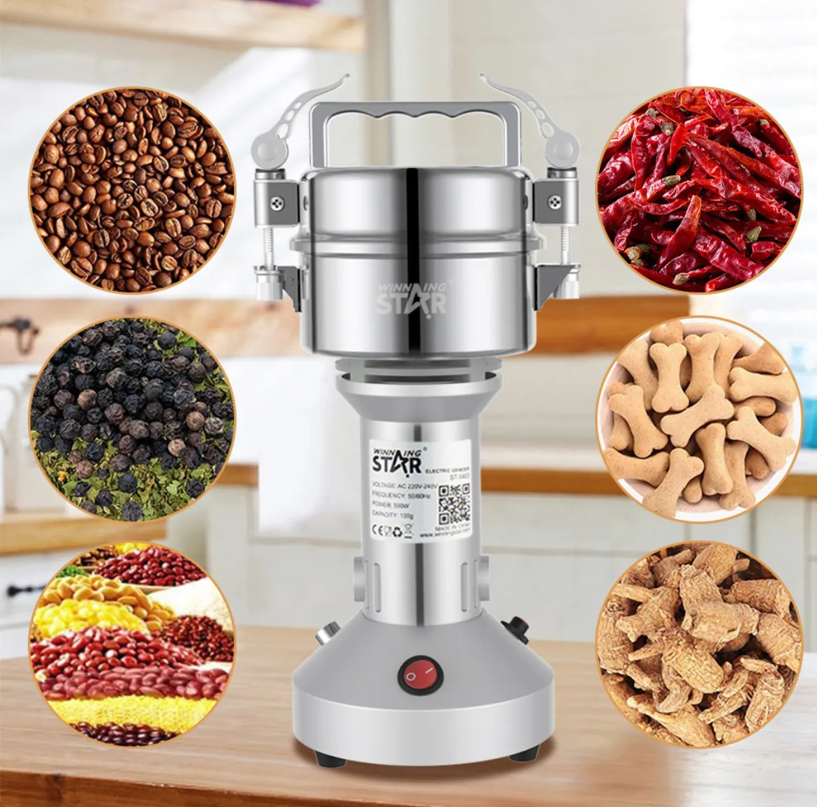 Moulin Électrique Professionnel 900W – Winning Star ST-9401 — miniature 3
