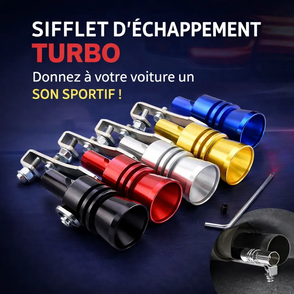 Sifflet d’Échappement Turbo – Effet Son Sport Instantané — miniature 2