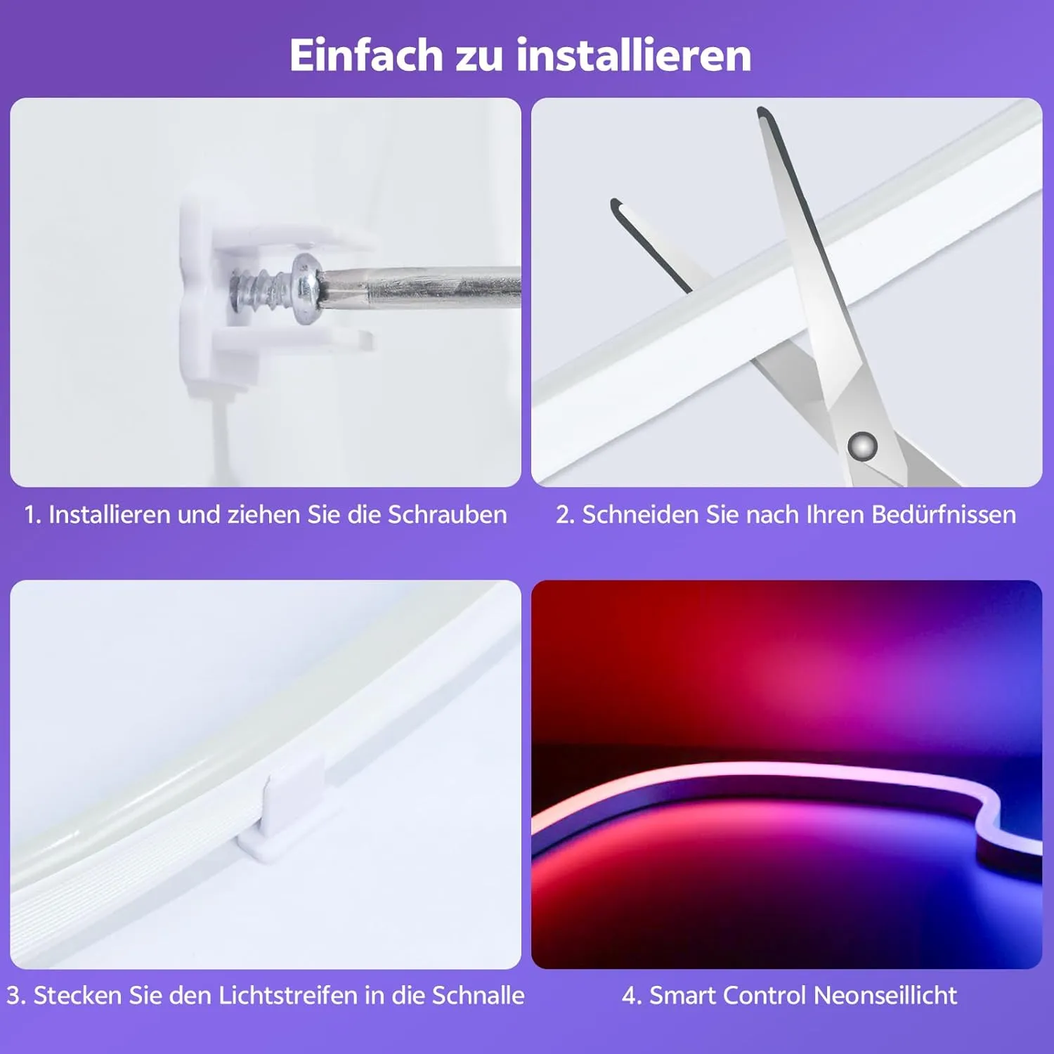 Ruban Néon lumineux intélligent 5m : Illuminez votre intérieur — miniature 2