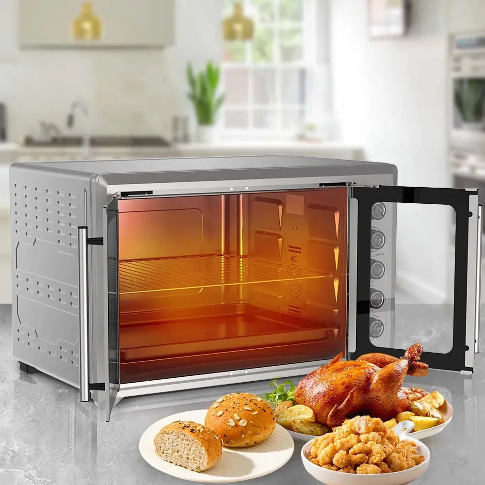 Four à pizza électrique professionnel double porte en verre WINNING STAR – 100L/120L — miniature 4